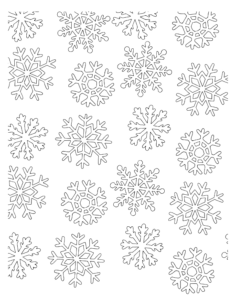 Christmas For Adults Snowflakes Winter Kids Coloring Pages Pdf, Free Vectors File